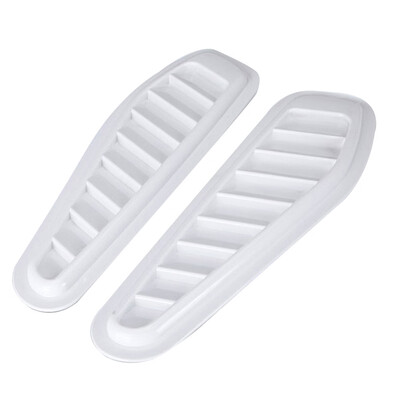 

1 Pair Of Car Hood Decorative Front Side Fake Fender Air Vent Intake Cover Trim