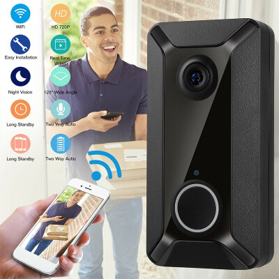 

WIFI Ring Video Doorbell Camera Security Smart Phone Door Bell Intercom 720P HD