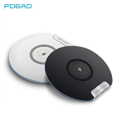 

FDGAO wireless fast charging QI charger 10W fast charge wireless charging for Apple Samsung millet white