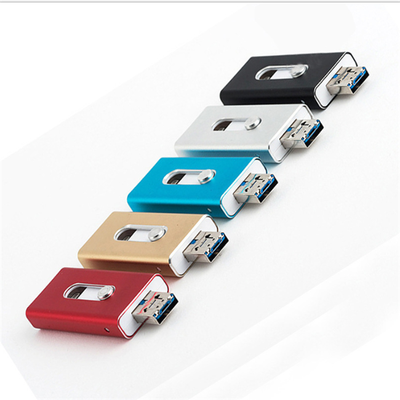 

Three-in-one push-pull mobile phone u disk for Apple Android phone U disk wholesale free gift customization