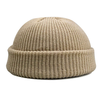 

Korean Fashion Men39S Knitted Hats & Caps Wool Beanie Hat Outdoor Winter Warm Brimless Street Cap