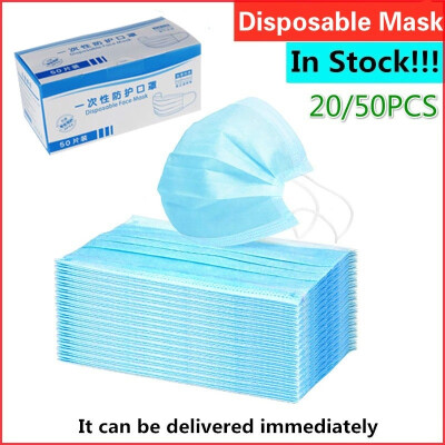 

New 2050PCS Adults 3-Ply Disposable Protective Masks Face Mask Dust Masks Maschera