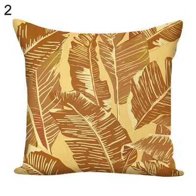 

45x45cm Leaves Square Throw Pillow Case Cushion Cover Home Sofa Bed Car Decor