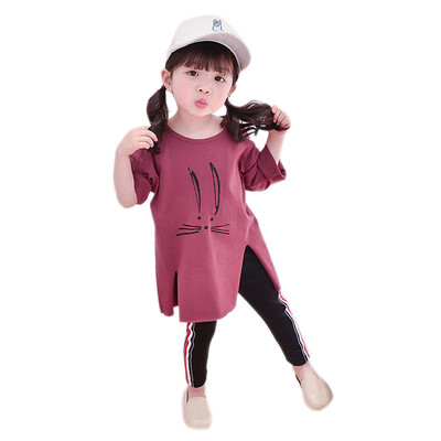 

Autumn Baby Girl Long Sleeve T-Shirts Kids Cartoon Printed Tops Tees Casual Blouse