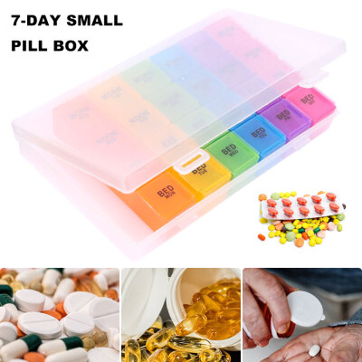 

28 Grids 7 Days Weekly Pill Case Medicine Tablet Dispenser Organizer Pill Box Splitters Pill Storage Organizer Container