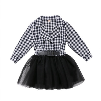 

New Kids Baby Girl Checks & Plaids Clothes Princess Party Photography Tutu Dress
