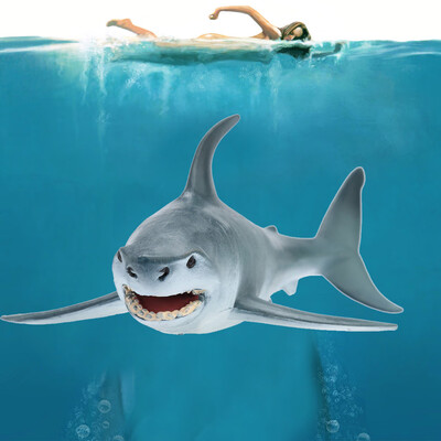 

YIWULASimulation Shark Toy Figurine Toy Kids Early Education Play Toy Decoration