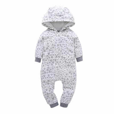 

2019 winter Baby Girl Boy clothes infants romper pajamas fleece baby jumpsuit hooded baby fox clothing toddler boys warm clothes