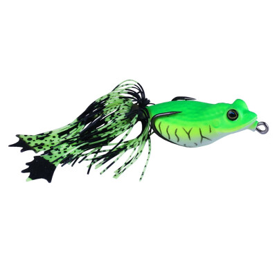 

1pc Outdoor Frog Hollow Artificial Lure Lifelike Feather tail Fake Baits With Hook Fishing Tackle For Topwater Fly Fishing