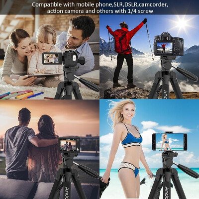 

Andoer TTT-666R Camera Tripod Monopod Travel Portable Lightweight Tripod for Canon Nikon DV DSLR Camcorder with Carry Bag MaxLoad