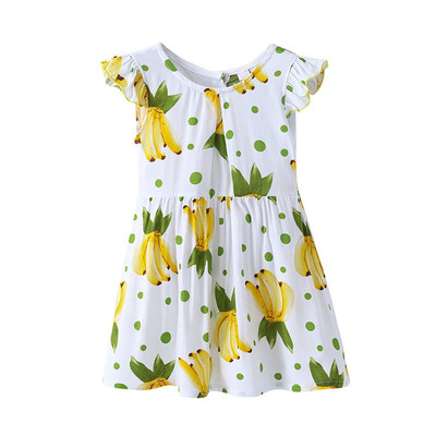 

Baby Kids Girl Dresses Summer Chidlren Clothes Toddler Girls Dress Baby Cotton Sleeveless Print Princess Dress