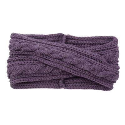 

Women Winter Warm Knitting Headbands Lady Wool Crochet Hairband Turban Head wear