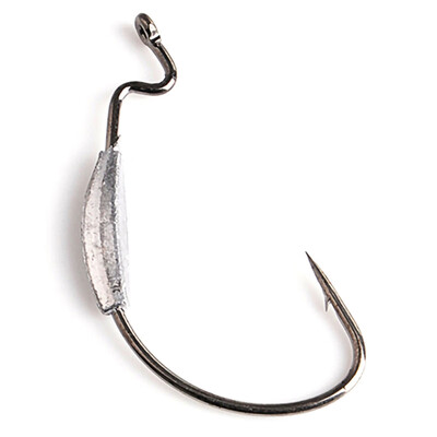 

For Soft Lure Baits Barbed Hook Fishing Tackle 5pcsSet Wide Crank Offset Fishing Hooks With Lead Jig Head Fishhooks