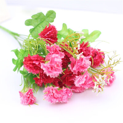 

Artificial Bridal Floral Decor Plant Flower Arrangement Fake Silk Clove Flowers Bouquet Decor