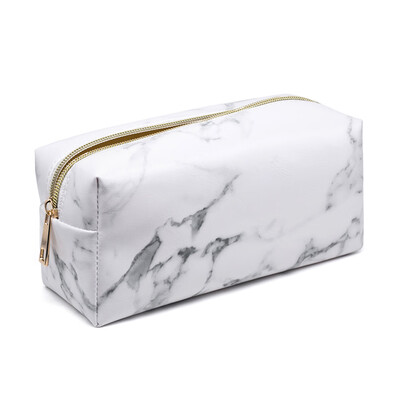 

Marble Makeup Bag Portable Cosmetics Pouch Large Capacity Storage Case Travel Organizer