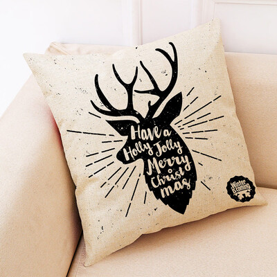 

Tailored Christmas Home Decor Cushion Cover Graffi Style Throw Pillowcase Pillow Covers