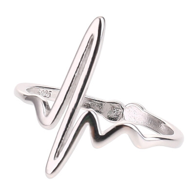 

Vintage Heart Beat Rings for Women Adjustable Ring Simple Ring Jewelry So Great