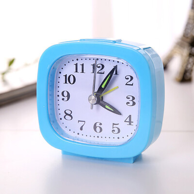 

Siaonvr Square Small Bed Compact Travel Quartz Beep Alarm Clock Cute Portable