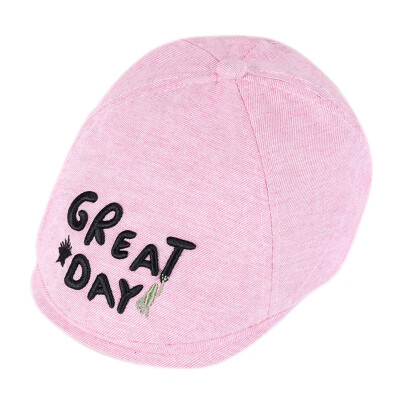 

Childrens Unisex Hat Letter Pattern Plaid Beret Toddler Baby Cute Fashion Casual Retro All-match Cap Hat