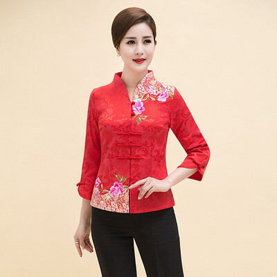 

YUANXIUGE Tang Womens Blouse 10598
