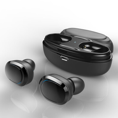 

T12 Dual TWS True Wireless Bluetooth Headphones In-ear Stereo Music Headsets Invisible Earphone Hands-free w Microphone Charging