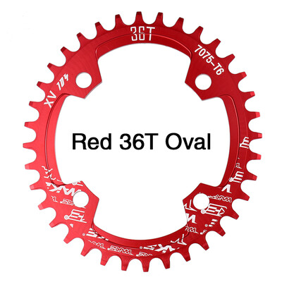 

Bike Narrow Wide Chainring Crankset Single Chain Ring Bike Round Oval Chainrings BCD 104MM 32T 34T 36T 38T