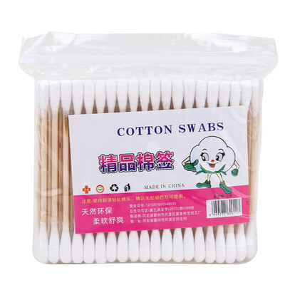 

400PCSSet Women Beauty Makeup Cotton Swab Cotton Buds Double-head Wood Sticks Ears Cleaning Cosmetics Health Care