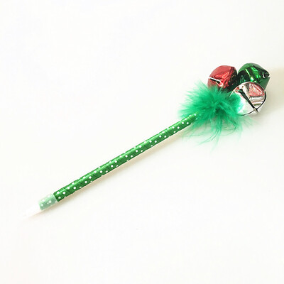 

Toponeto Christmas Ballpoint Pen Two-tone Large Bell Feather Ballpoint Pen