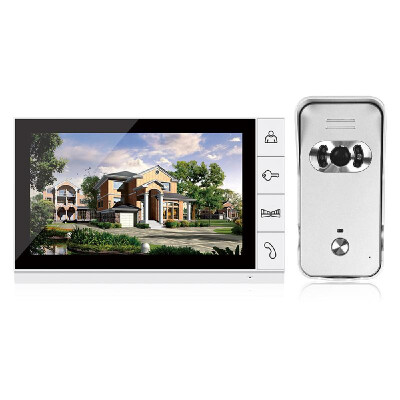 

Home Security 9-inch LCD Color Video Door Phone Intercom System Night Vision Camera Kit IR Night Vision Camera Door Bell for Apart