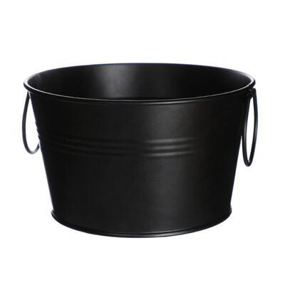 

1L Creative Tinplate Buckets With Handle Rings Plant Flower Pot Desktop Storage Organizer Home Decoration