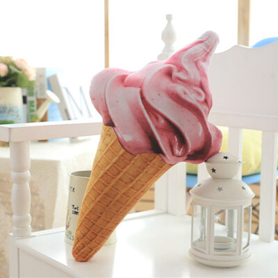 

〖Follure〗Creative 3D Ice Cream Doll Plush Toy Pillow Cushion Bed Home Decor Gift Cushion
