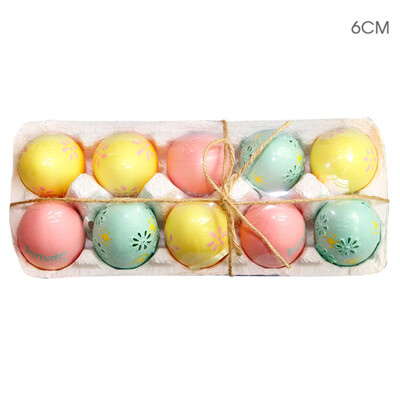 

〖Follure〗10pc Colorful Baby Kid Drawing Painting Easter Eggs Color Egg Birthday Gift