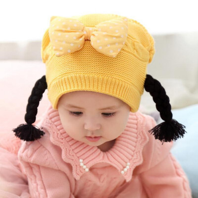 

Kids Winter Hat Girls Warm Caps Children Baby Bonnet Infant Cartoon Cute Beanies Photograph Props
