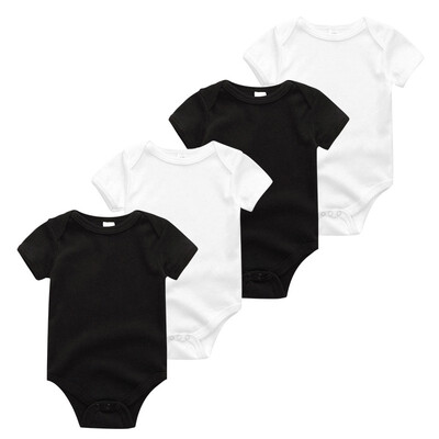 

4PcsLot Unisex For Babies Bodysuits Baby Boys Clothes 0-12M Newborn Rompers Babywear Roupas de bebe Sleepwear Baby Girls Clothes