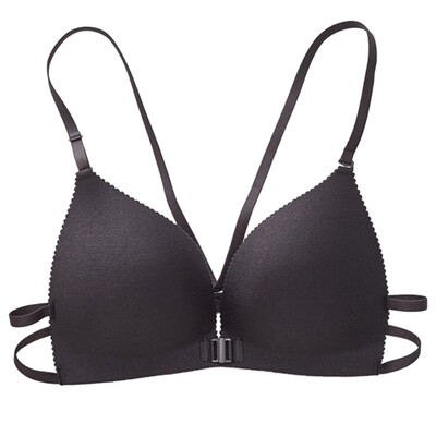

Backless Seamless Bras For Women Lingerie Invisible Bra Push Up Bralette Front Closure Strap Underwear