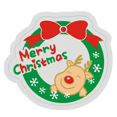 

Cute Christmas Deer Stickers Numbers Gift Merry Christmas Handmade Cake Packaging Sealing Label Kraft Sticker