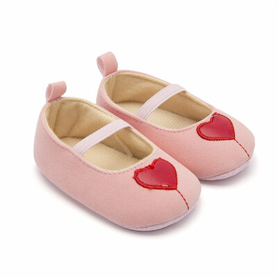 

Baby Girl Shoes Breathable Heart Pattern Newborn Baby Shoes Anti-Slip Shoes Casual Sneakers Toddler Soft Soled First Walkers