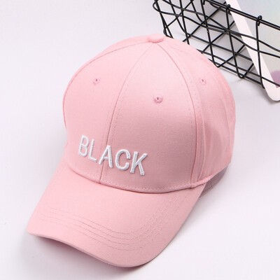 

2019 hot new Korean alphabet baseball cap solid color Cap outdoor sports lovers light visor Hat