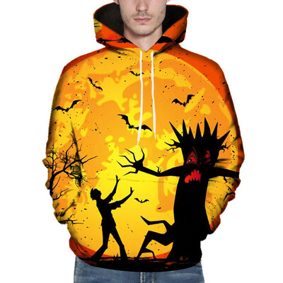 

Toponeto Men Women Mode 3D Print Long Sleeve Couples Hoodies Top Blouse Shirts