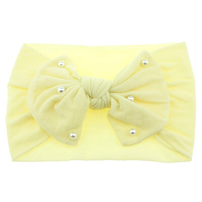 

New Baby Cute Girls Boys Pearl Bowknot Design Headband Headwear Apparel Photography Prop Party Gift