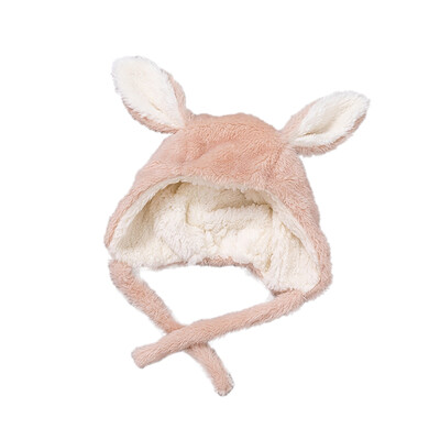 

Autumn Baby Girls Boys Hats Headwear Toddler Solid Print Hats With Ear Design Casual Caps