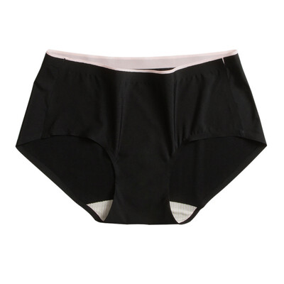 

Seamless Ice Silk Bacteriostatics Patchwork Airy Panties Underwear For Women Sexy Mid Waist Lingerie Summer Sale Underpants