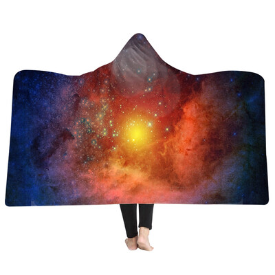 

Toponeto Cartoon 3D Plush Hooded Warm Blanket Dressing Blankets Hooded Blanket