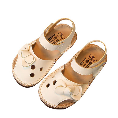 

Toddler Girls Sandals Summer Baby Girls Shoes Breathable Anti-Slip Bowknot Design Sandals Toddler Soft Soled Sneakers
