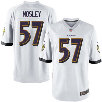 

Mens Football Jersey Baltimore Ravens CJ Mosley White Game Jersey