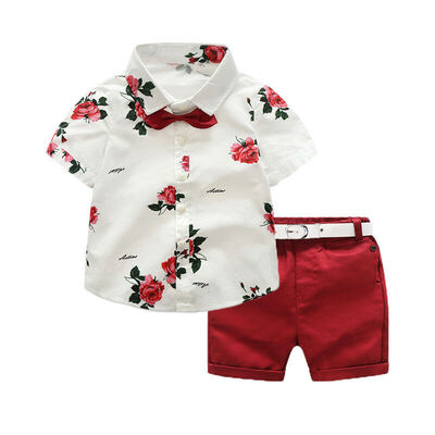 

Toddler Kids Baby Boy Gentleman Clothes Shirt Tops Shorts Pants Formal Outfit