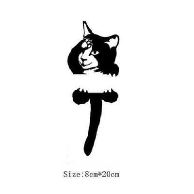 

Black Cat Switch Stickers Wall Stickers Cute Cartoon Cat Wall Stickers