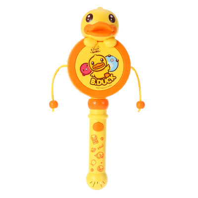 

Baby Shaking Rattle Drum With Music Light Cute Hand Bell Musical Percussion Instrument Toys