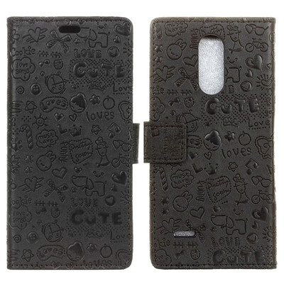 

MOONCASE LG K11 2018 Little Witch Leather Case - Black
