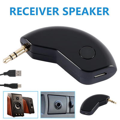 

35mm AUX Car Bluetooth 42 Receiver Speaker Music Streaming Audio Adapter Mic
